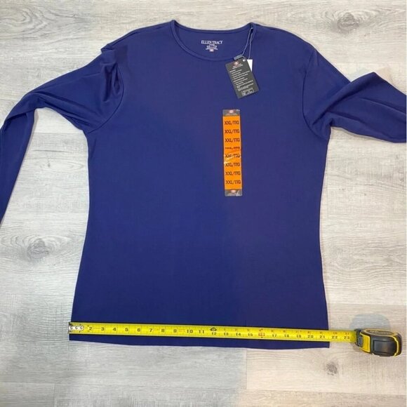 Ellen Tracy NWT Long Sleeve Navy Shirt Size XXL - Picture 9 of 16